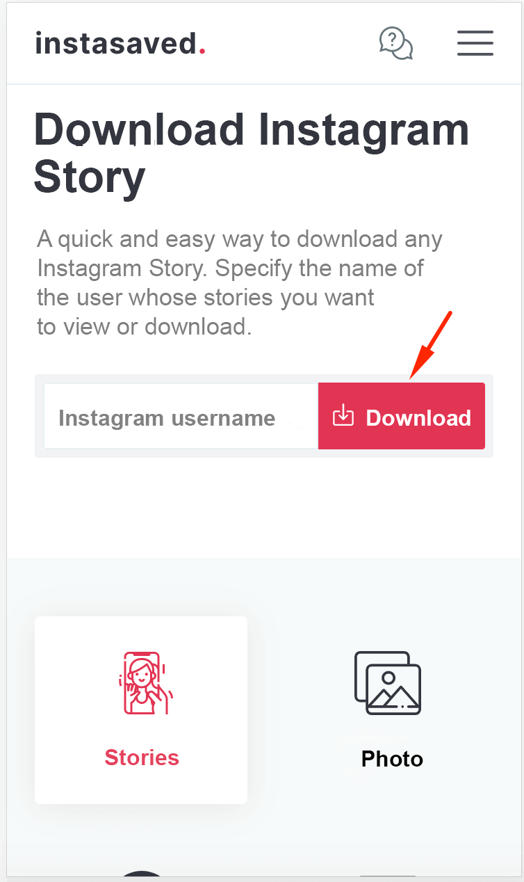 Download button